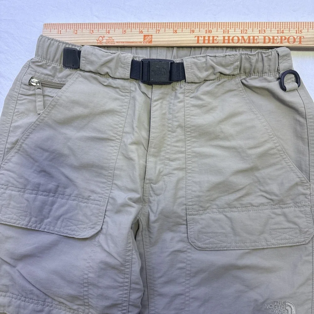 The North Face Convertible Cargo Pants Men's S/P Hiking Belted TAN